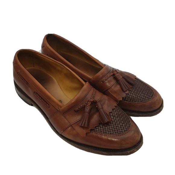 Allen‎ Edmonds Loafers Men Size 10 D Brown Leather 1809 Cody Tassel Kiltie main image 6
